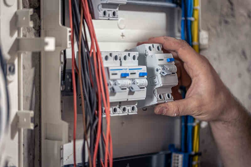 Electrician Upgrading Fuse Board. Blackhorse Electrical, London.